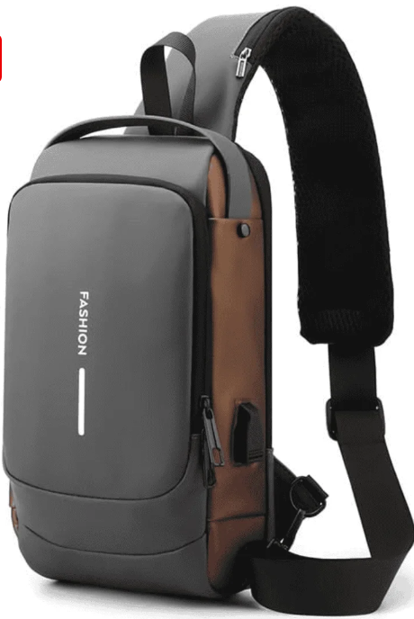 Anti-theft USB Charging Shoulder and Crossbody Travel Bag Gift-Gem