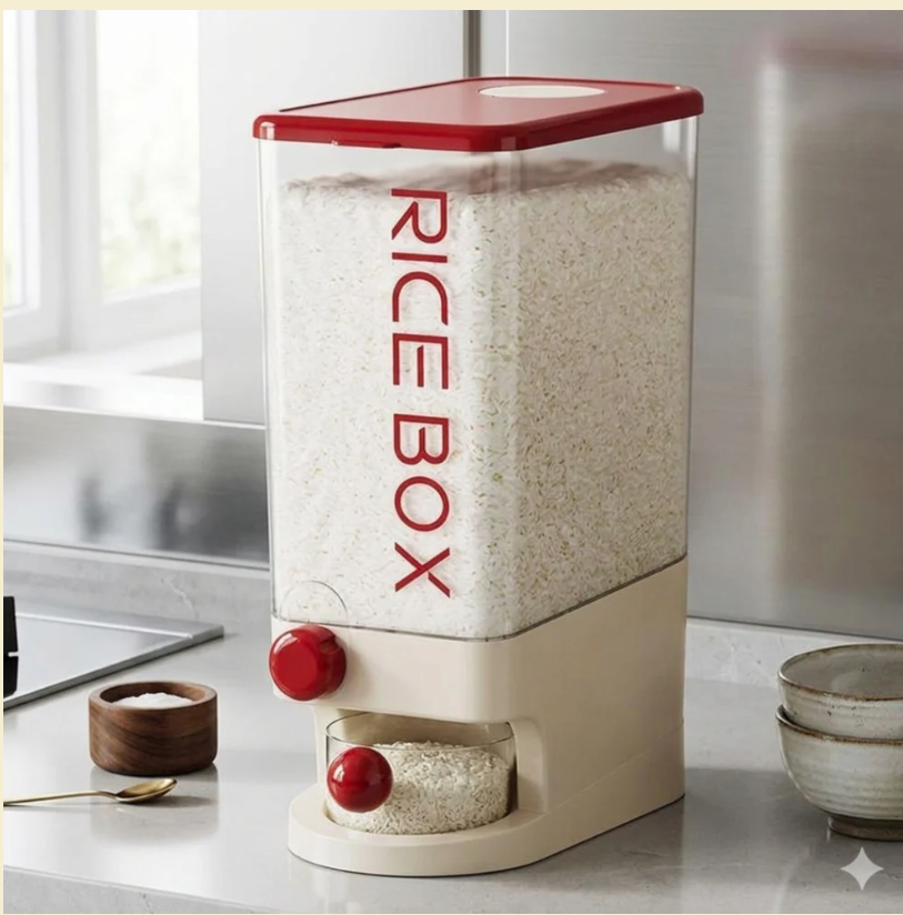 5kg Airtight Kitchen Cereal and Rice Dispenser -Gem