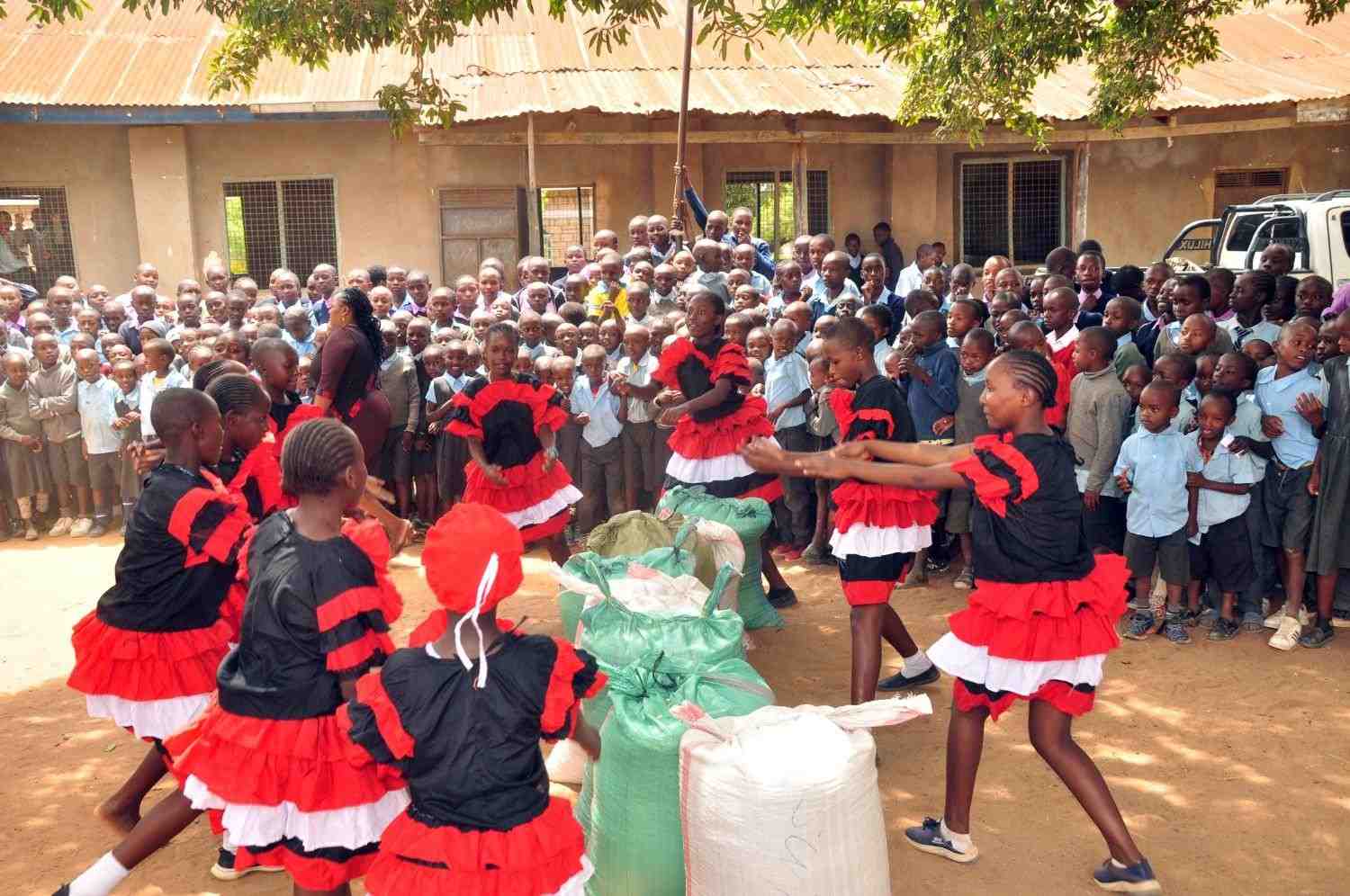 Pupils at Nduundune Primary School